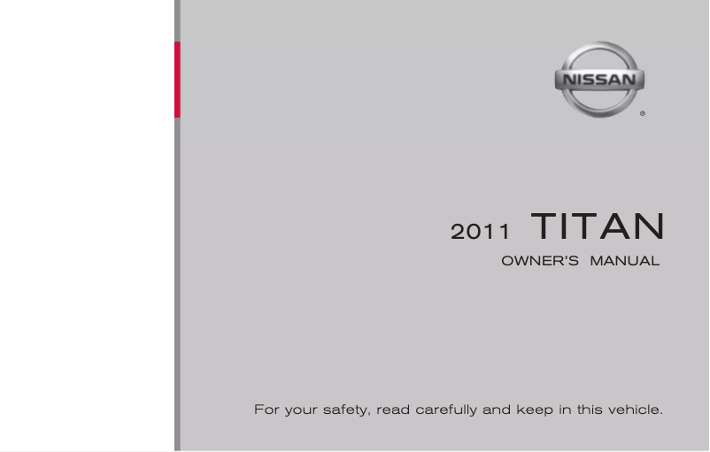 Page 1 of the manual User Manual Nissan Titan (2011)