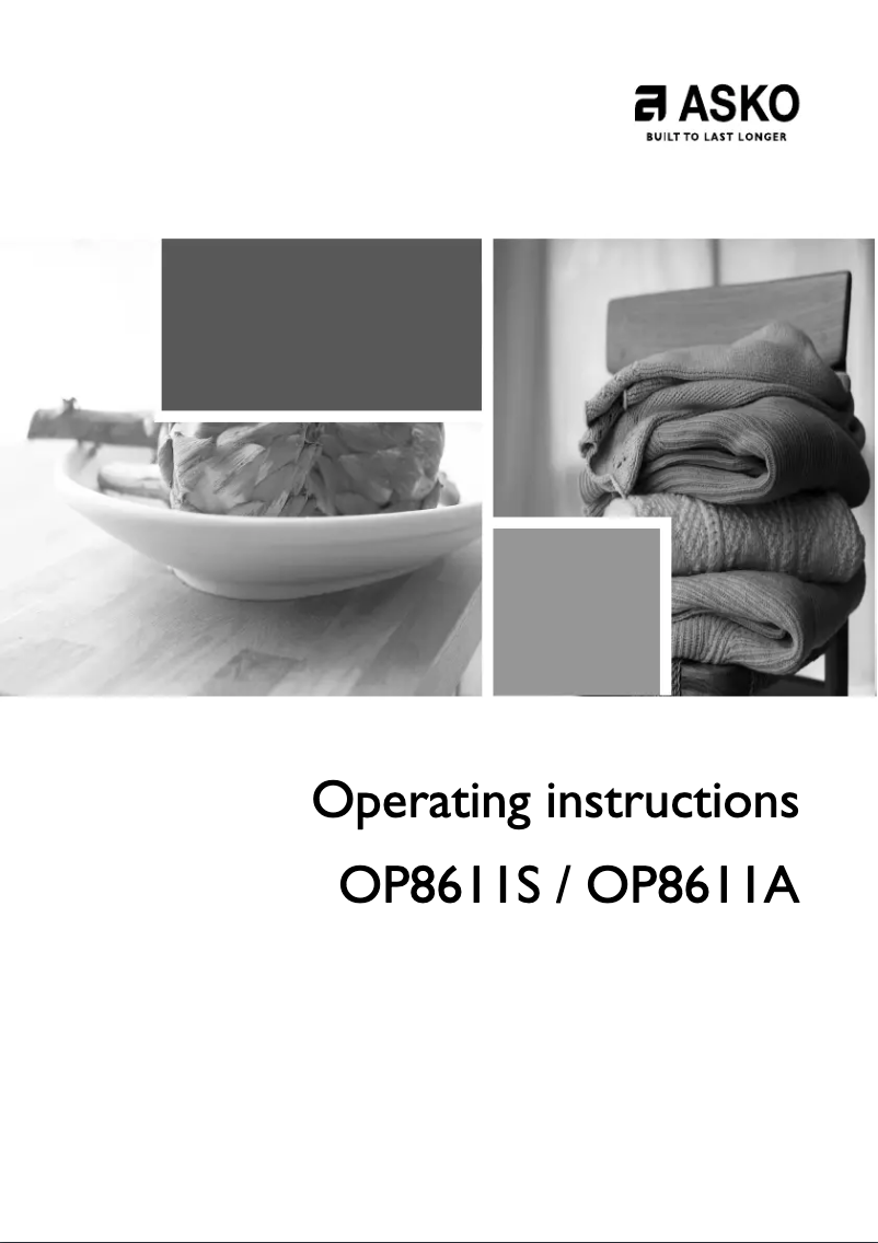 Page 1 de la notice Manuel utilisateur Asko OP8611A