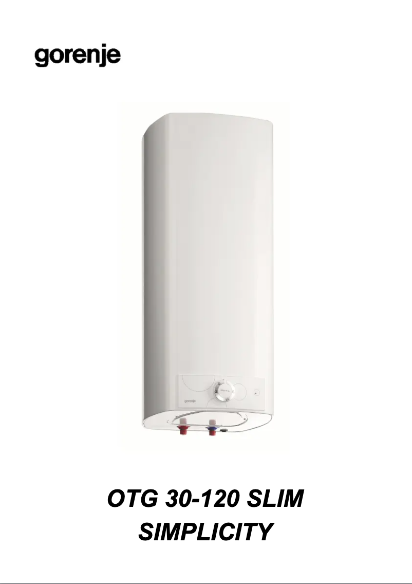 Page 1 de la notice Manuel utilisateur Gorenje OTG80SLSIMBC6