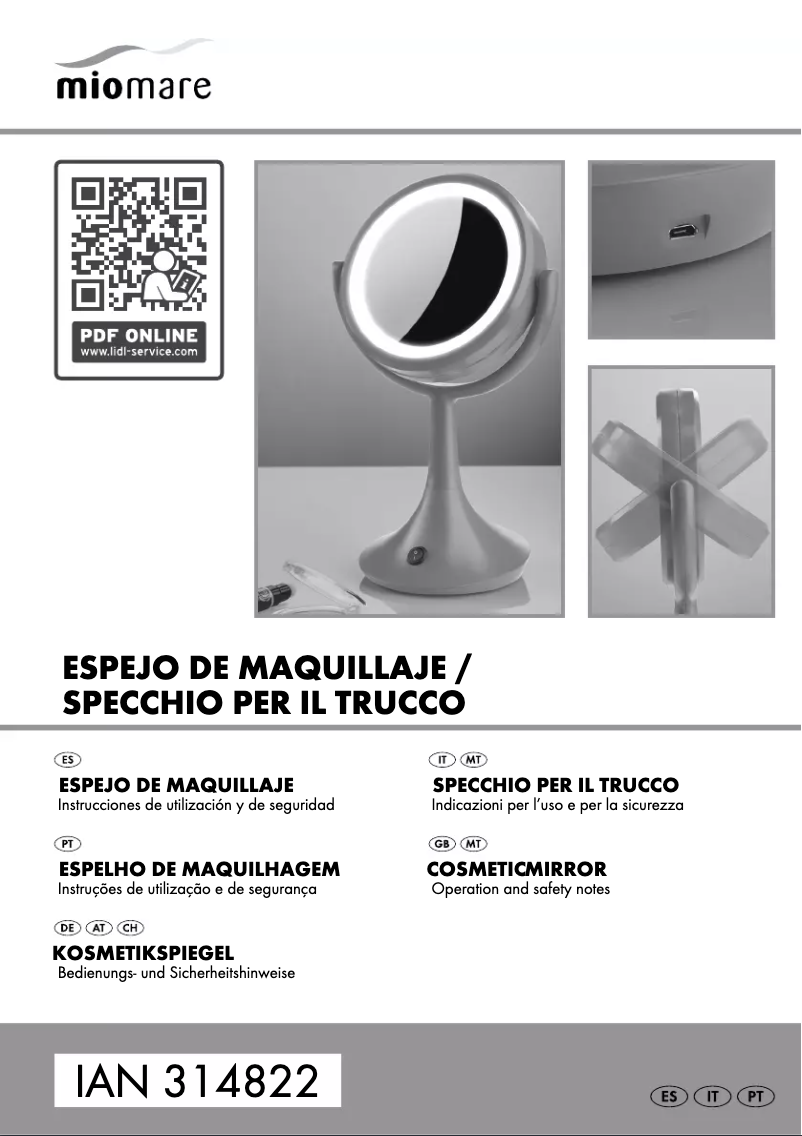 Page n°1 - Manuel utilisateur Miomare IAN 314822