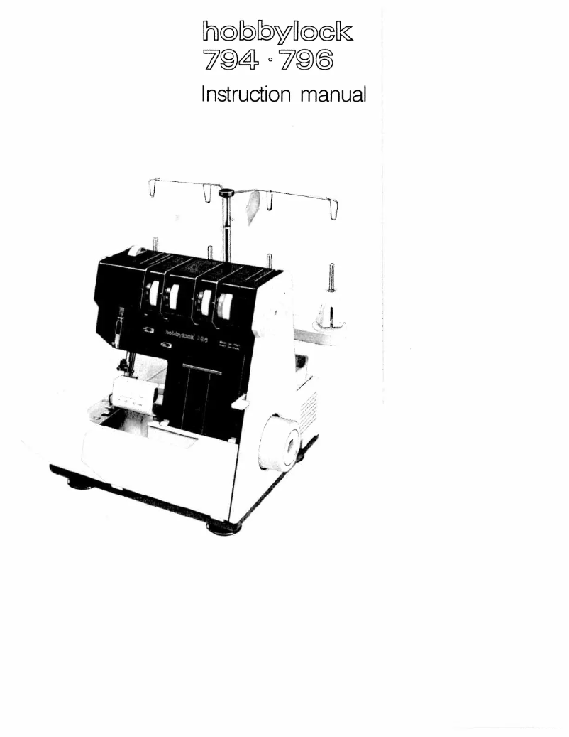 Page n°1 - Manuel utilisateur Pfaff hobbylock 794