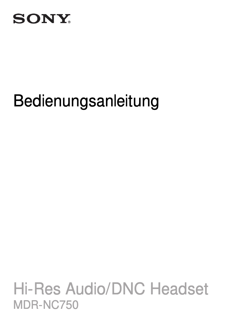 Page 1 de la notice Manuel utilisateur Sony MDF-NC750