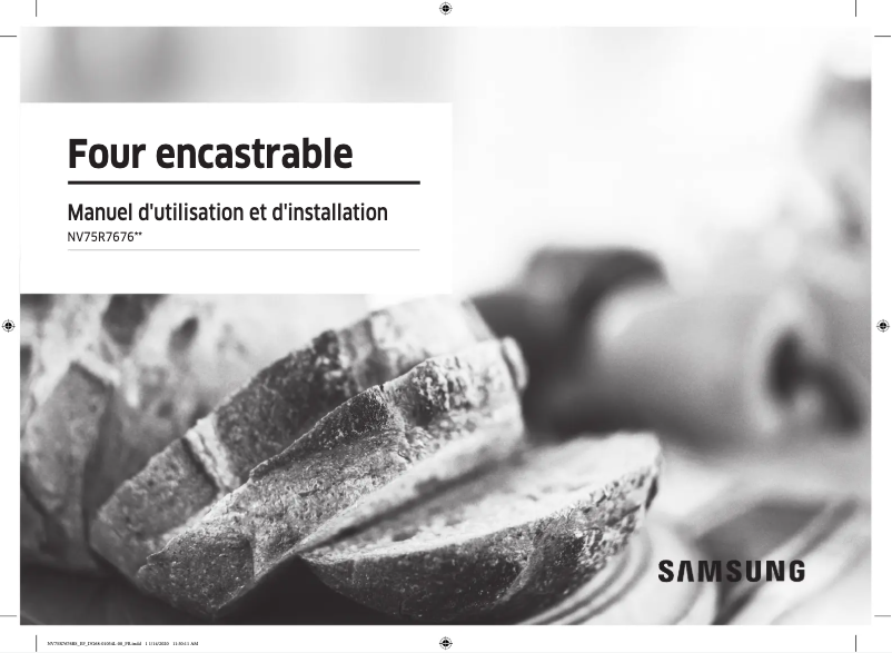 Page 1 de la notice Manuel utilisateur Samsung NV75R7676RS