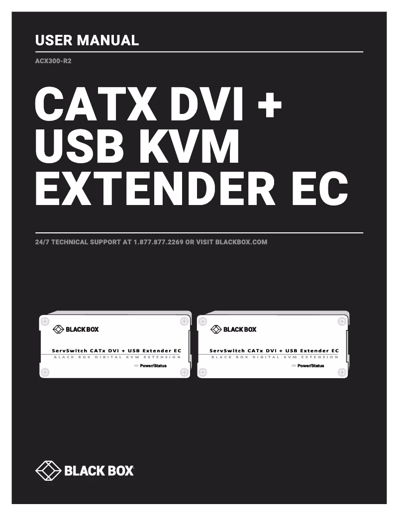 Page n°1 - Manuel utilisateur Black Box ACX300-R2