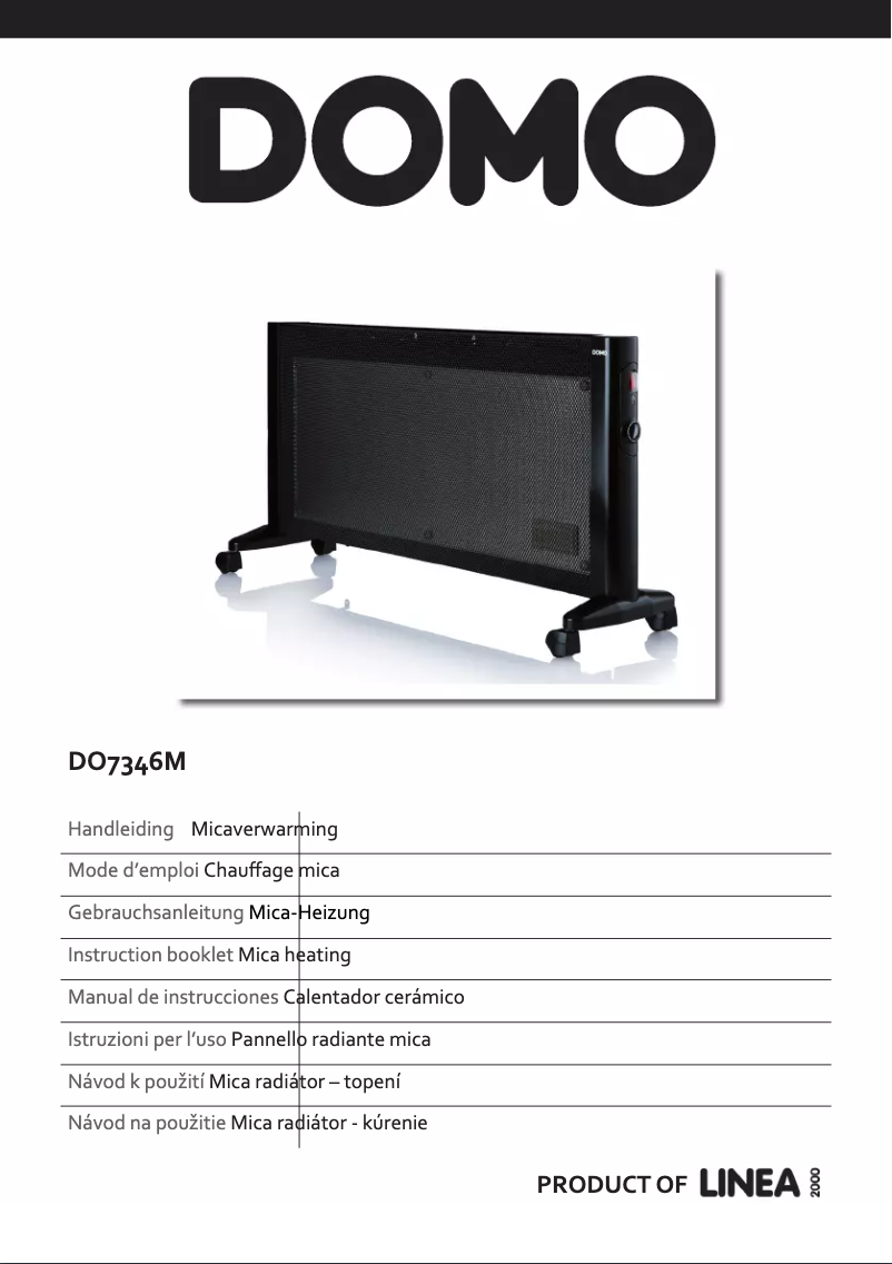 Page 1 de la notice Manuel utilisateur Domo Mica DO7346M