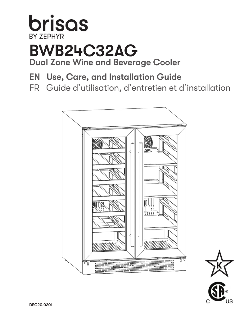 Image de la première page du manuel de l'appareil BWB24C32AG