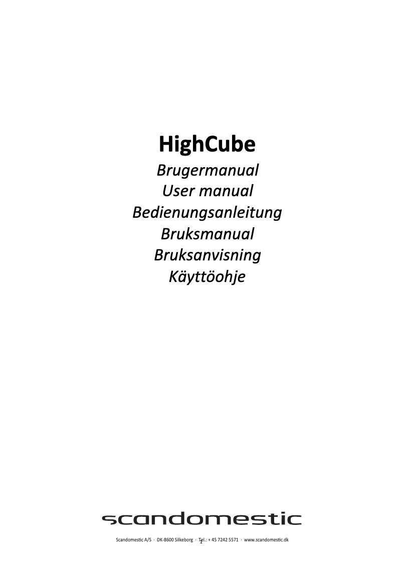 Image de la première page du manuel de l'appareil Coca-Cola HighCube