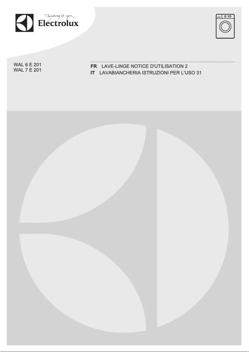 Image de la première page du manuel de l'appareil WAL7E201