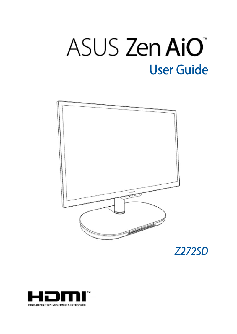 Page 1 de la notice Manuel utilisateur Asus All-in-One Z272SDT-BA116T