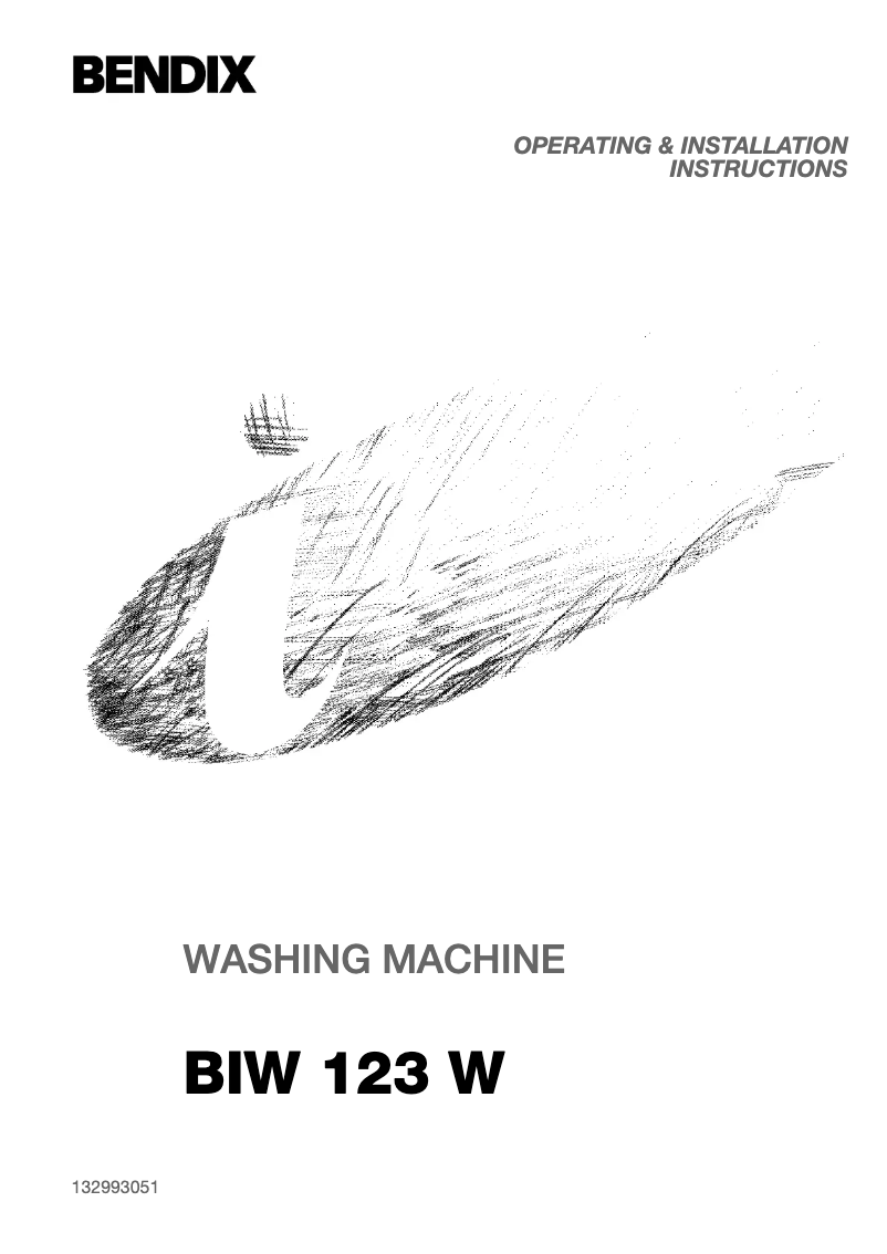 Page 1 de la notice Manuel utilisateur Bendix BIW 123 W