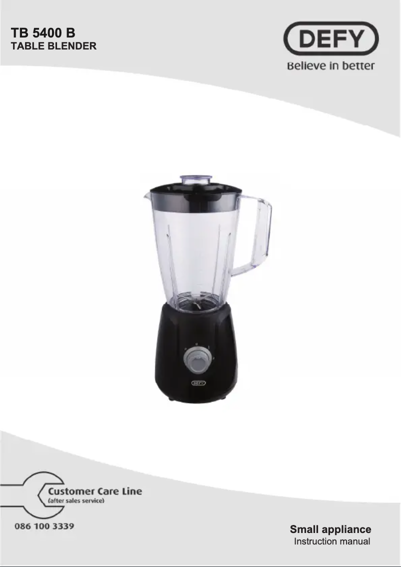 Imagen de la primera página del manual del dispositivo TB5400B