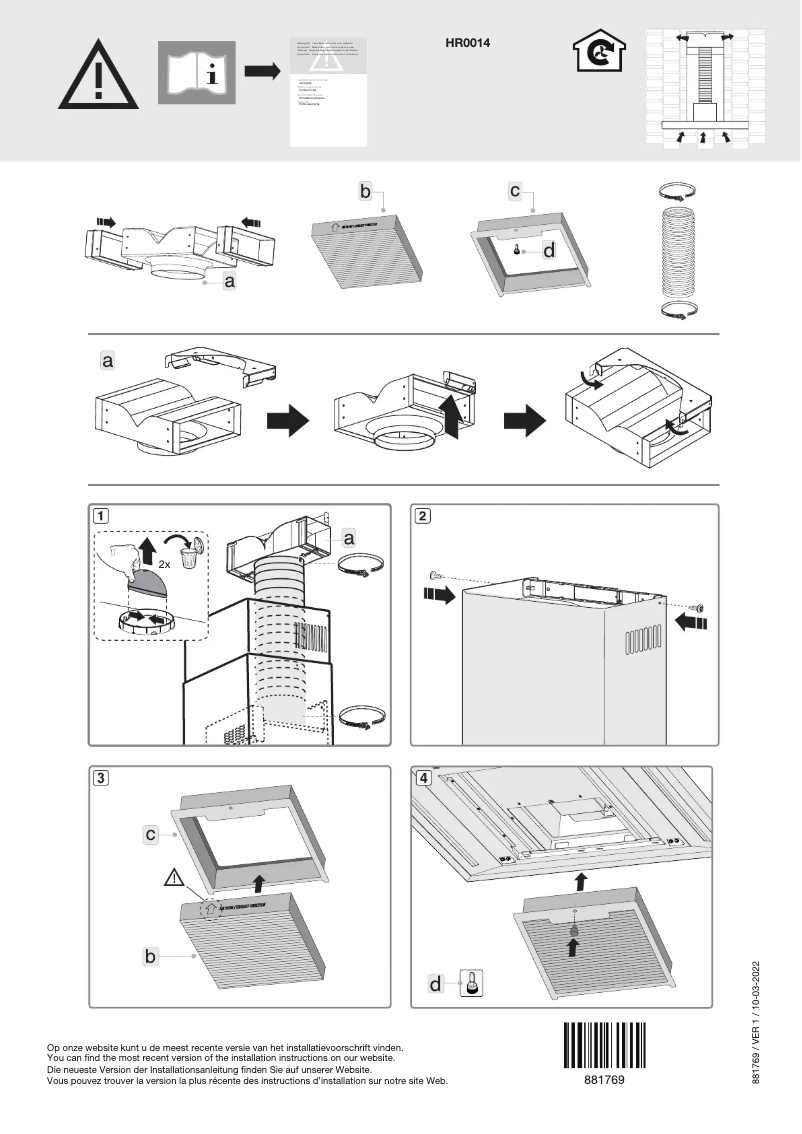 Image de la première page du manuel de l'appareil HR0014
