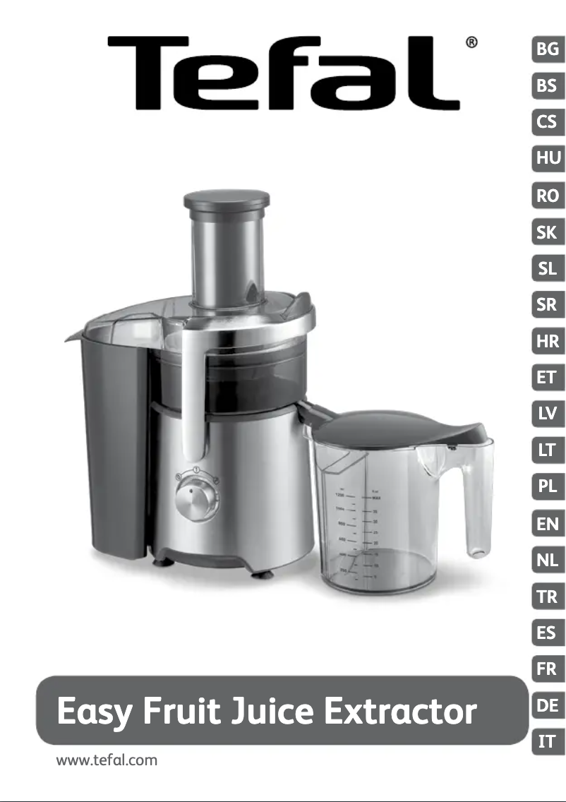 Page 1 of the manual User Manual Tefal Easy Fruit ZE610