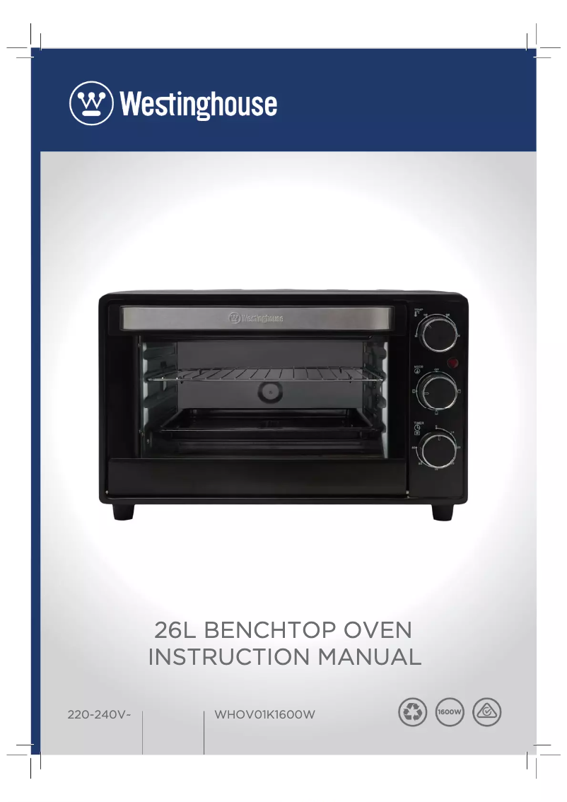 Page n°1 - Manuel utilisateur Westinghouse WHOV01K