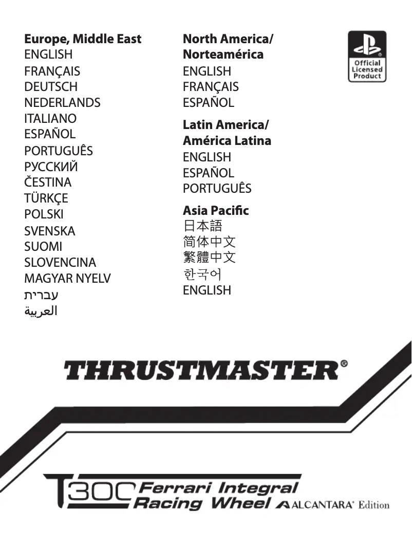 Página 1 del manual Manual de usuario Thrustmaster T300