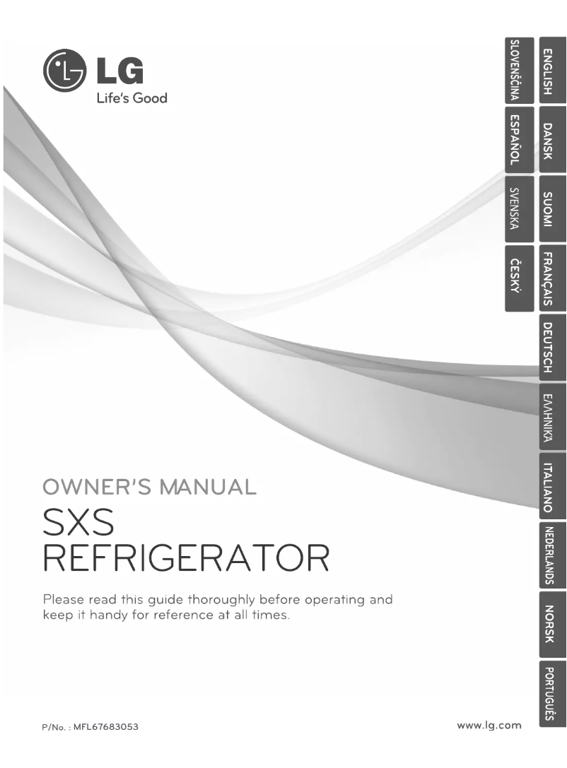 Page 1 de la notice Manuel utilisateur LG GS9366NSDZ