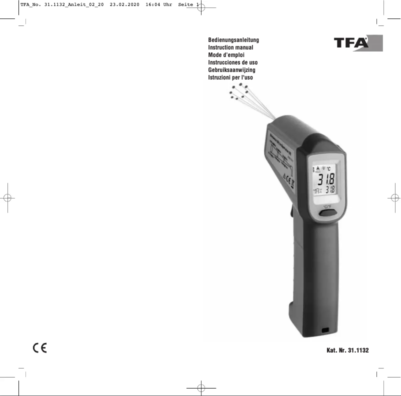 Page 1 de la notice Manuel utilisateur TFA Beam 31.1132