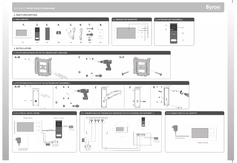 Imagen de la primera página del manual del dispositivo DIC-24512
