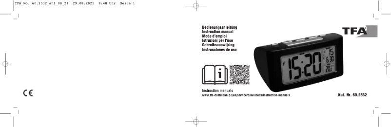 Página 1 del manual Manual de usuario TFA Siesta 60.2532.01