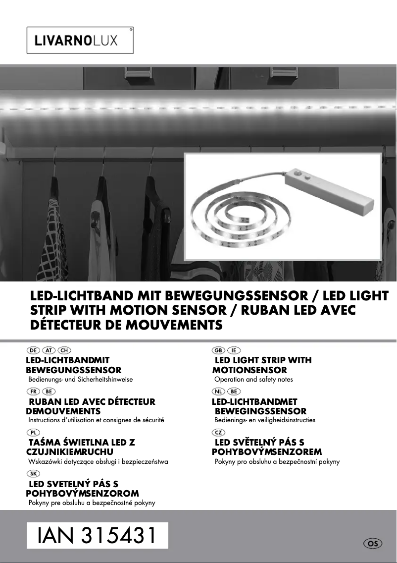 Page n°1 - Manuel utilisateur Livarno Lux IAN 315431