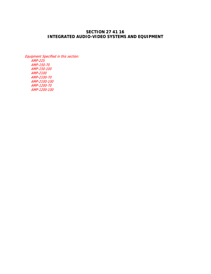 Page 1 de la notice Manuel utilisateur Crestron AMP-2100