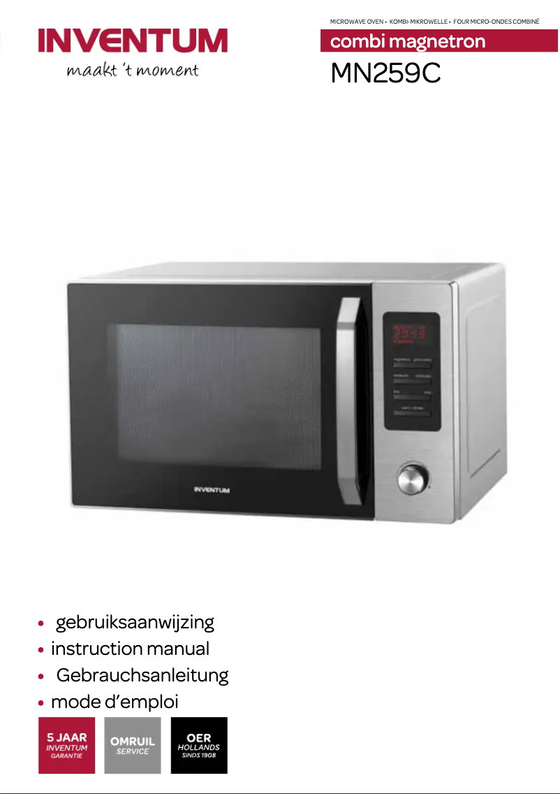 Page 1 de la notice Manuel utilisateur Inventum MN259C
