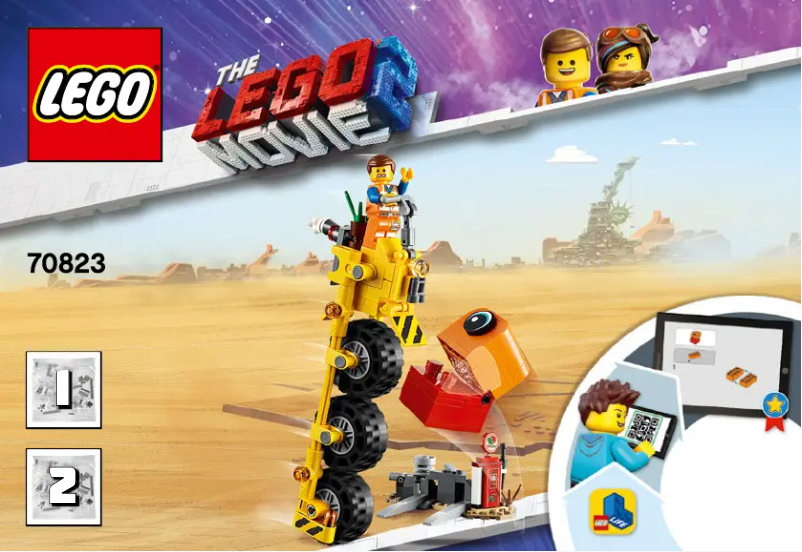 Page 1 de la notice Manuel utilisateur Lego Movie 2 70823