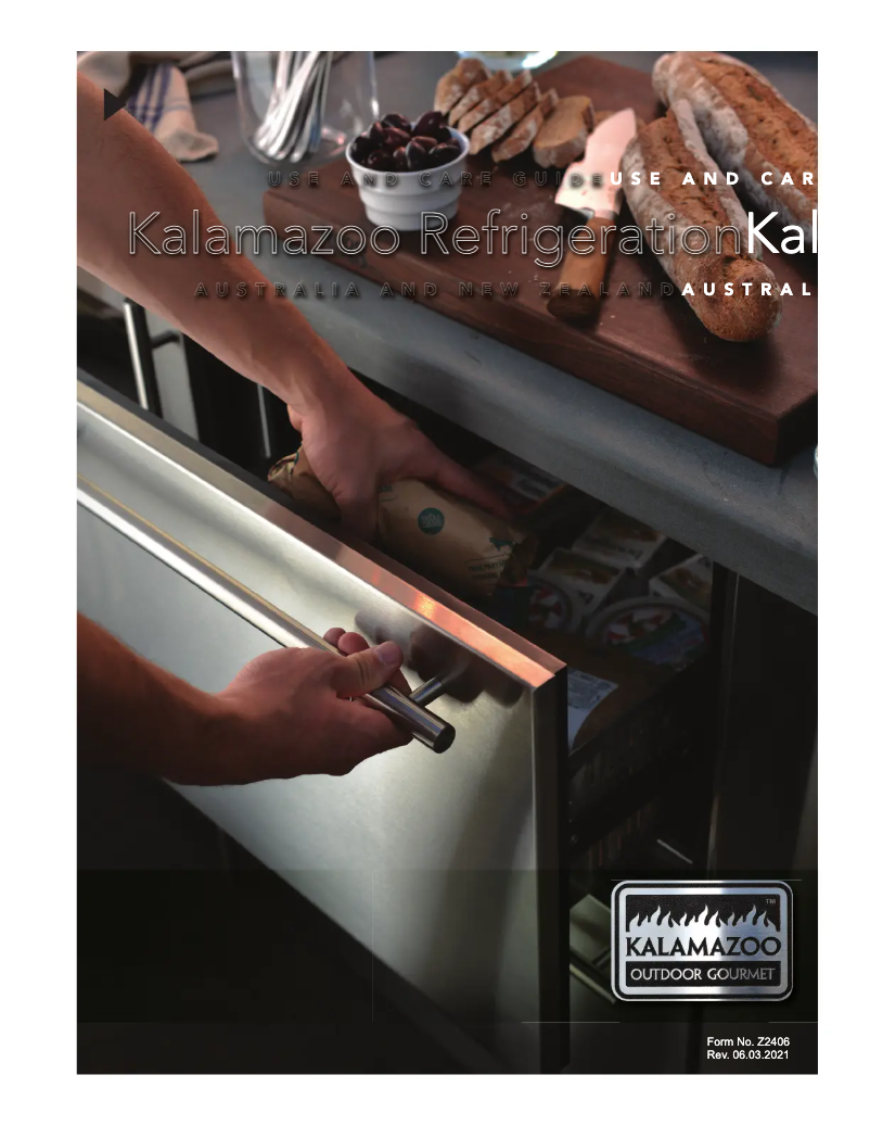 Page 1 de la notice Manuel utilisateur Kalamazoo HPA24BO-3-3RL-M6