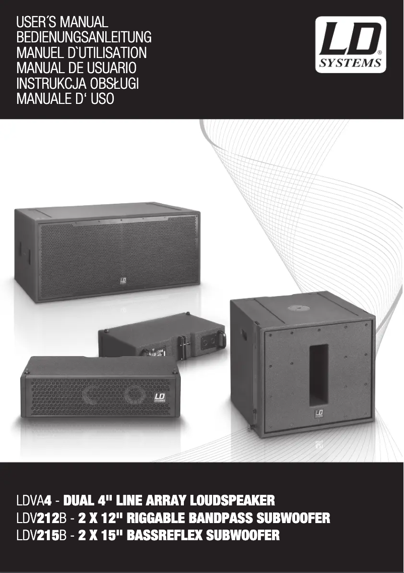 Page 1 de la notice Manuel utilisateur LD Systems VA 4