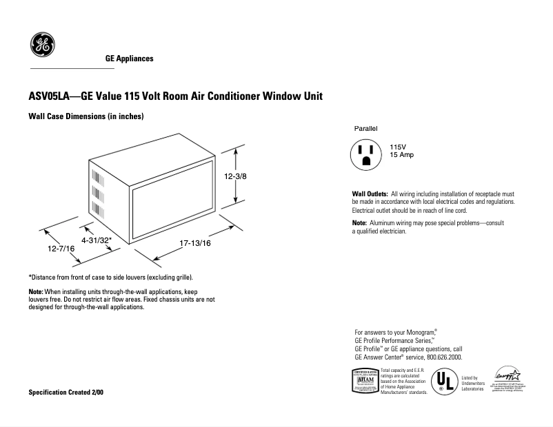 Image de la première page du manuel de l'appareil ASV05LA