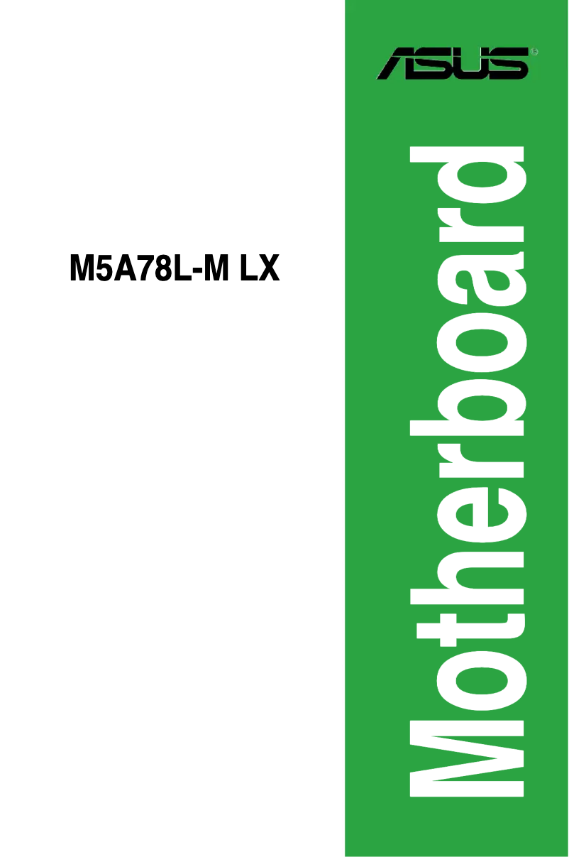 Page 1 de la notice Manuel utilisateur Asus M5A78L-M LX