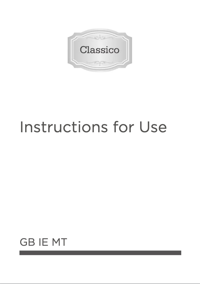 Page n°1 - Guide d'installation Gorenje ECS6250CLB