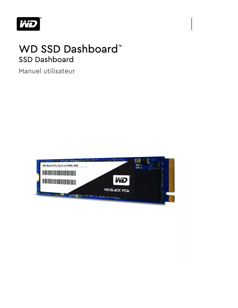 Page 1 de la notice Manuel utilisateur Western Digital WDS100T1B0A