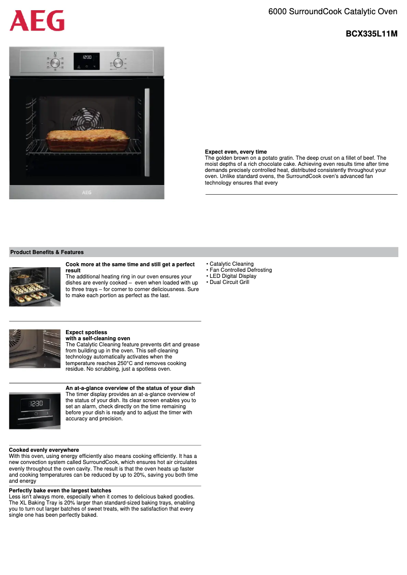 Imagen de la primera página del manual del dispositivo BCX335L11M