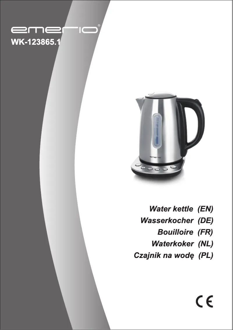 Page 1 de la notice Manuel utilisateur Emerio WK-123865