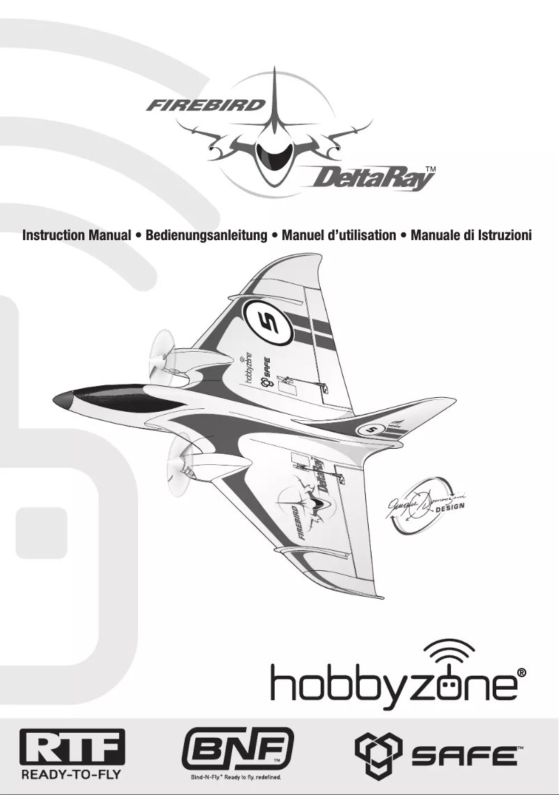 Page n°1 - Manuel utilisateur Hobby Zone Delta Ray