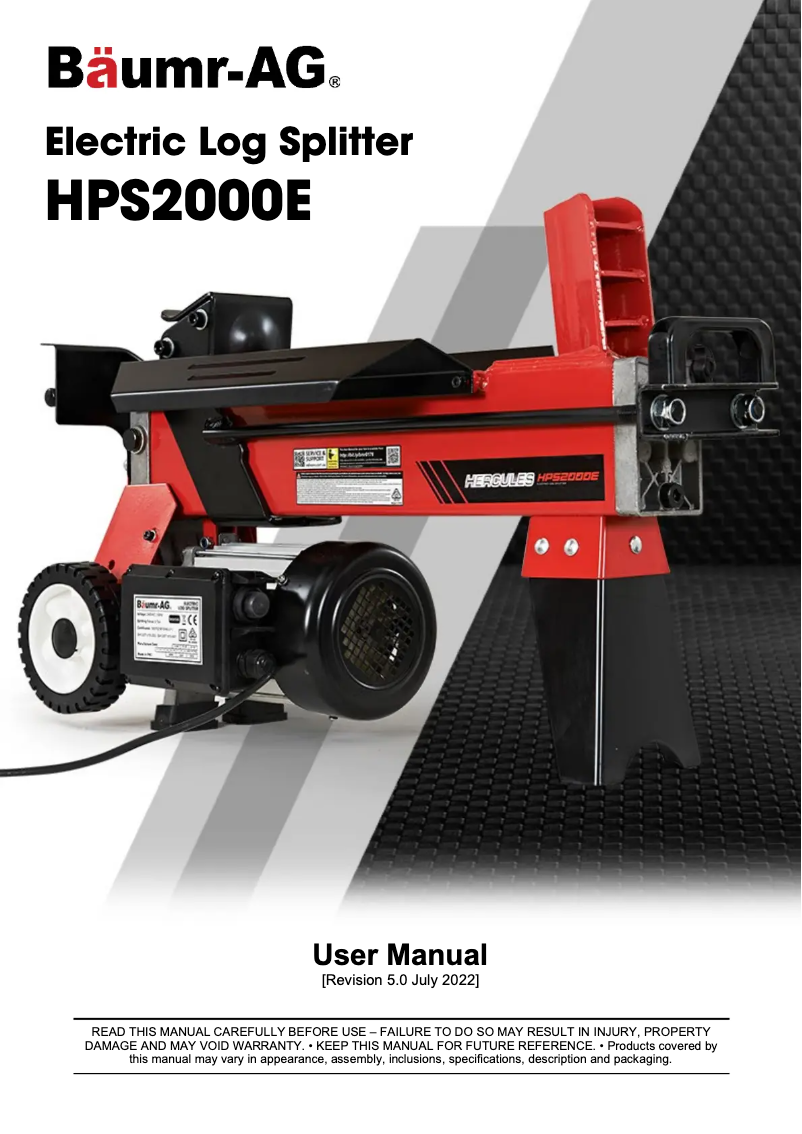 Página 1 del manual Manual de usuario Baumr-AG Hercules HPS2000E