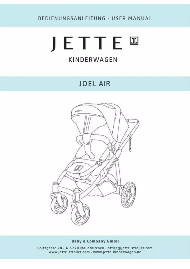 Page 1 de la notice Manuel utilisateur Jette Joel Air