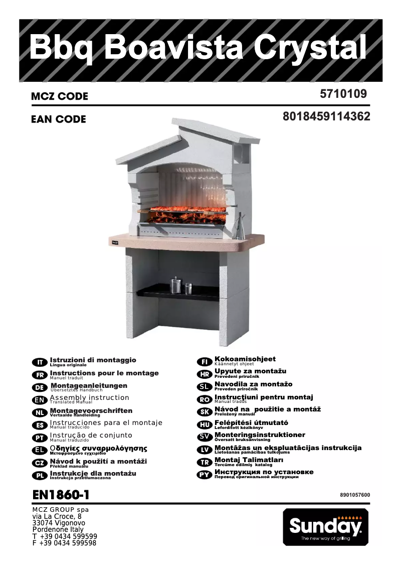 Image de la première page du manuel de l'appareil Boavista Crystal