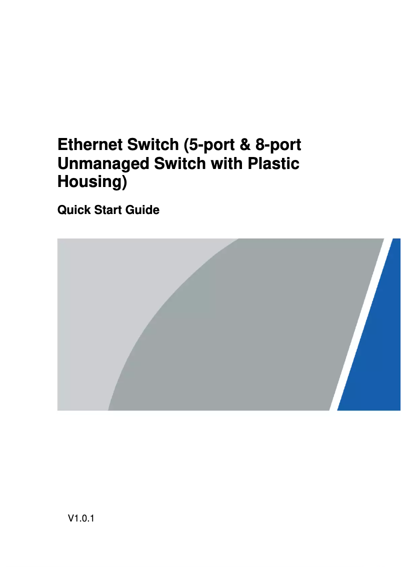 Image de la première page du manuel de l'appareil PFS3005-5GT-V2