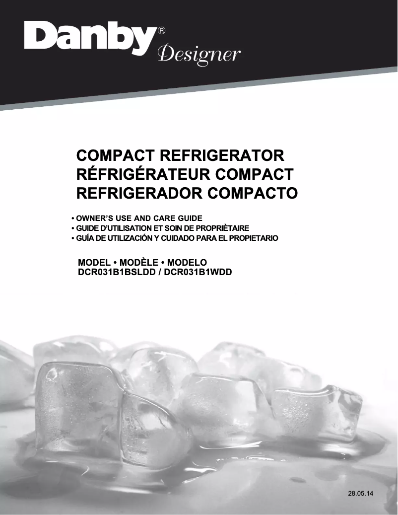 Page n°1 - Manuel utilisateur Danby DCR031B1BSLDD
