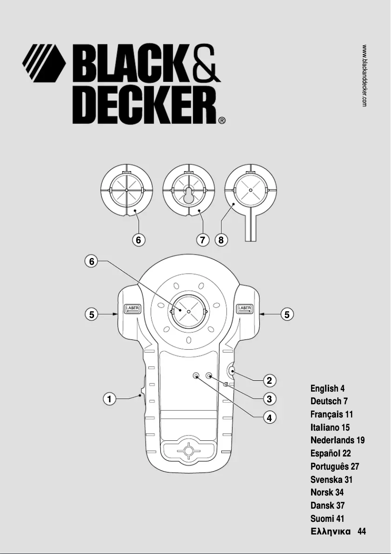 Page 1 de la notice Manuel utilisateur Black & Decker LZR2