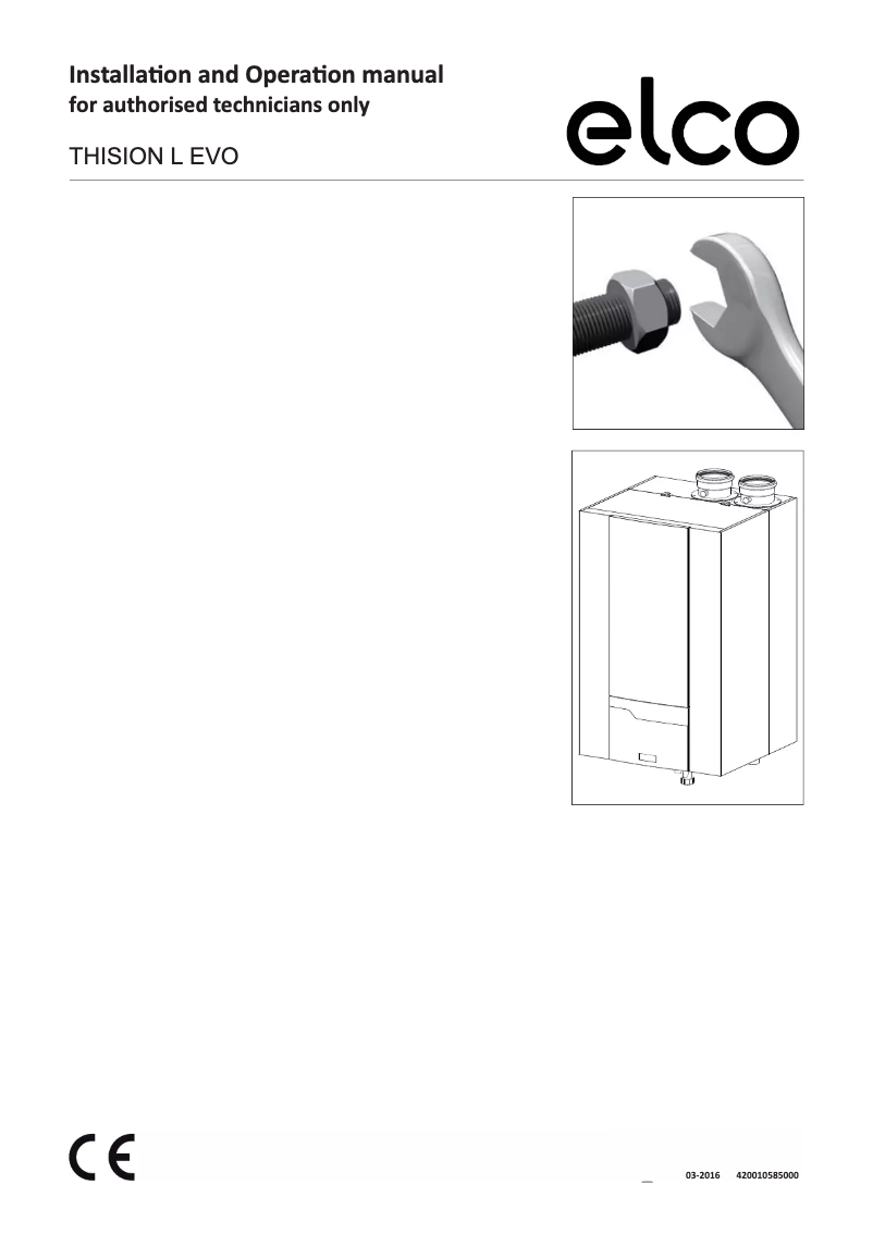 Page 1 de la notice Manuel utilisateur Elco Thison L Evo