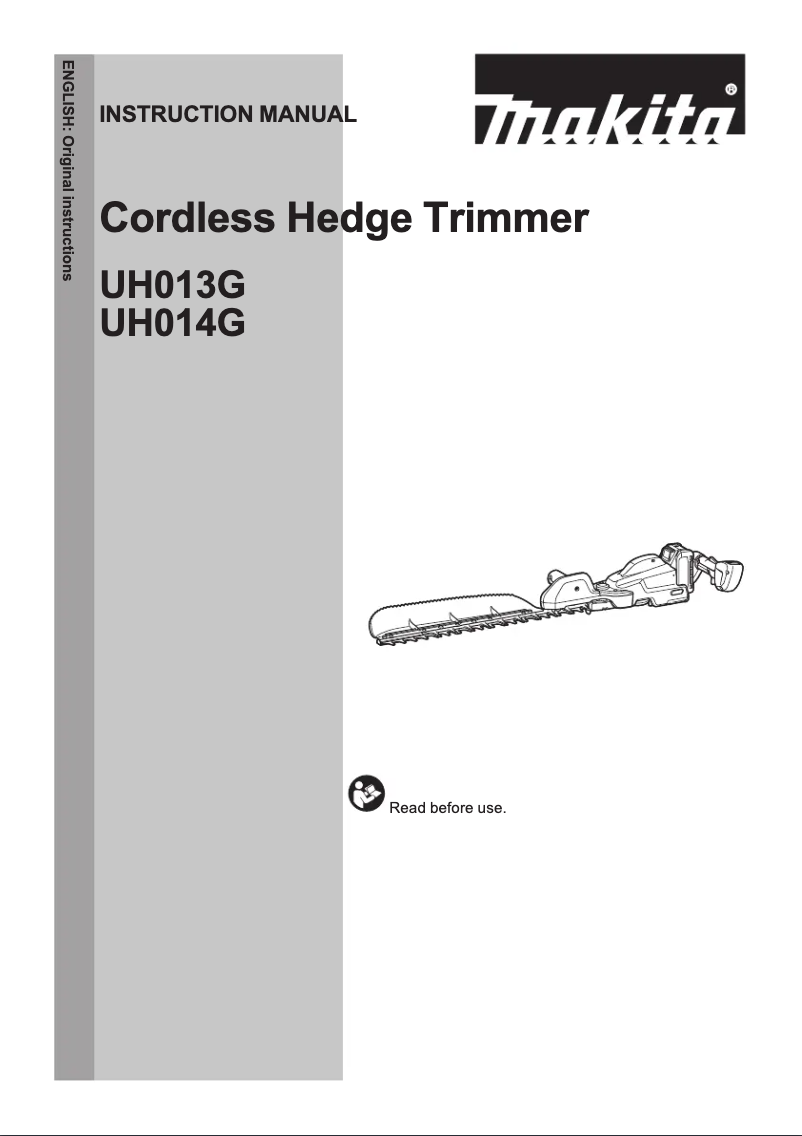 Page 1 de la notice Manuel utilisateur Makita UH013GD201
