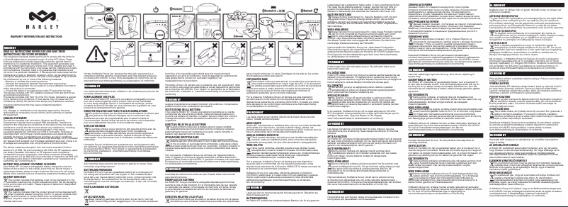 Page 1 de la notice Manuel utilisateur House of Marley Riddim BT EM-JA012