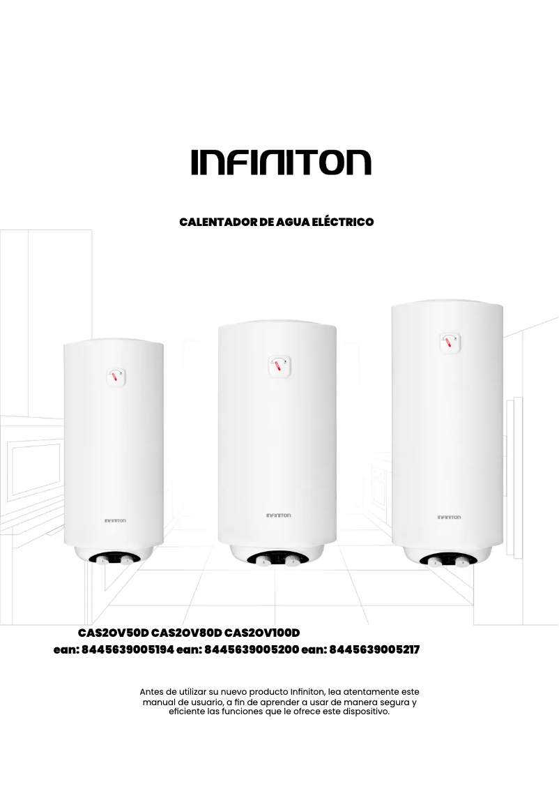 Page 1 de la notice Manuel utilisateur Infiniton CAS2OV100D