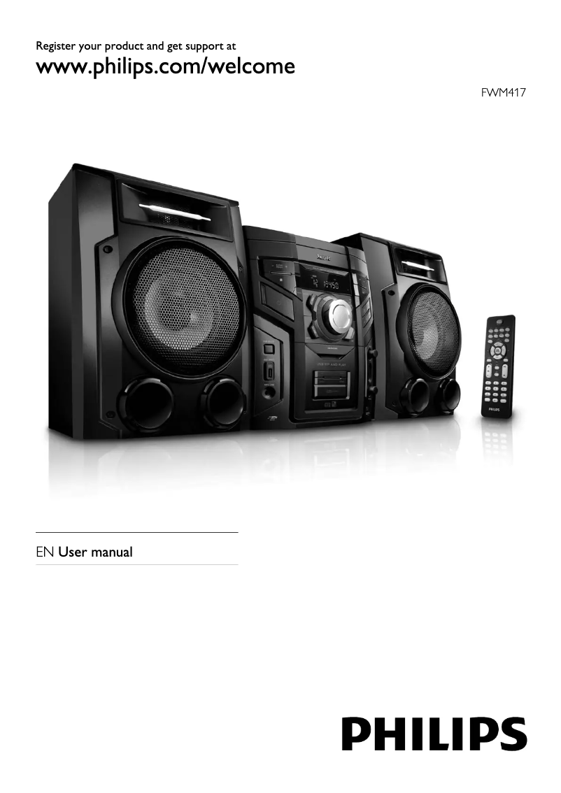 Image de la première page du manuel de l'appareil FWM417X