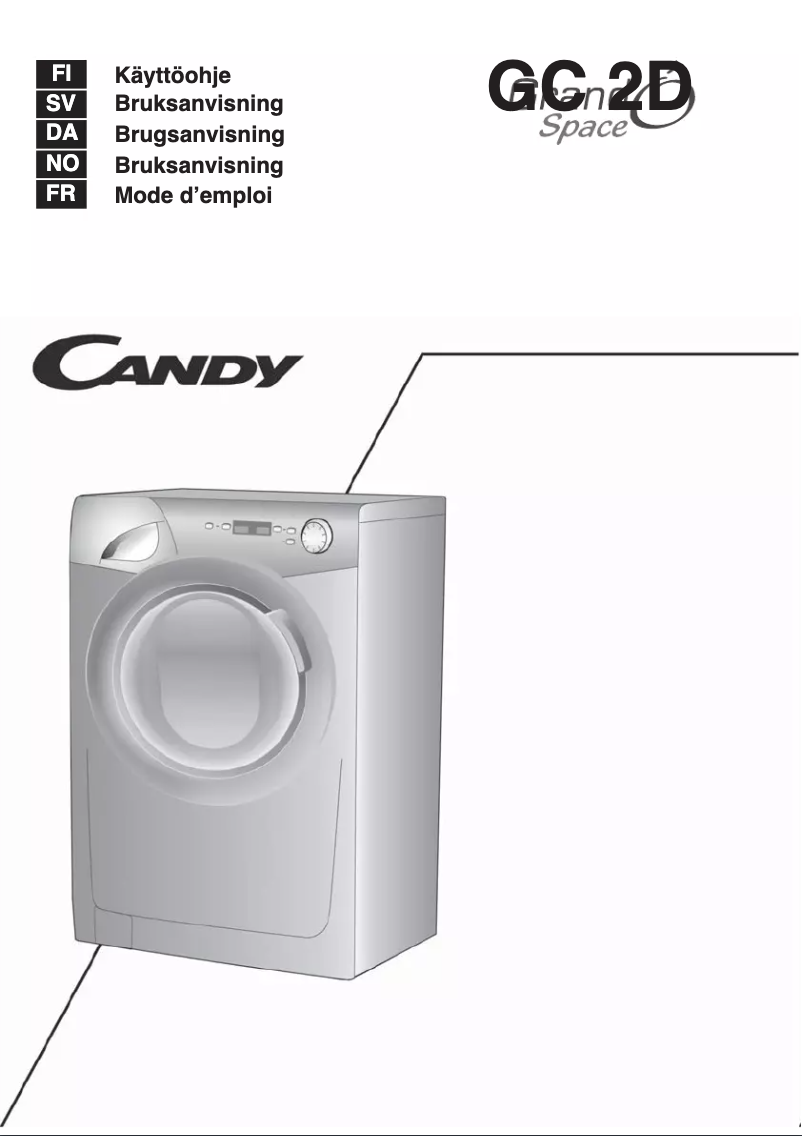 Page 1 de la notice Manuel utilisateur Candy GS 1192D3-S