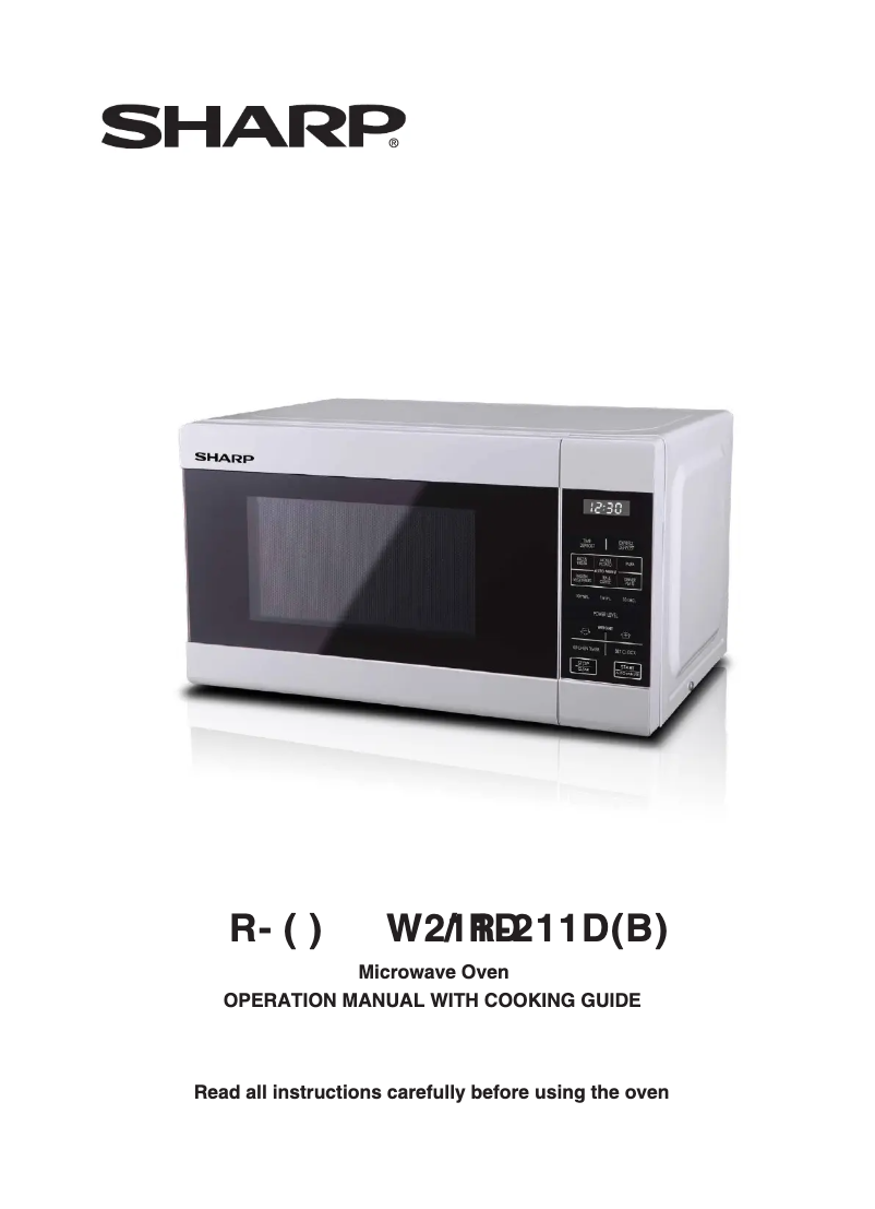 Page 1 de la notice Manuel utilisateur Sharp R211D