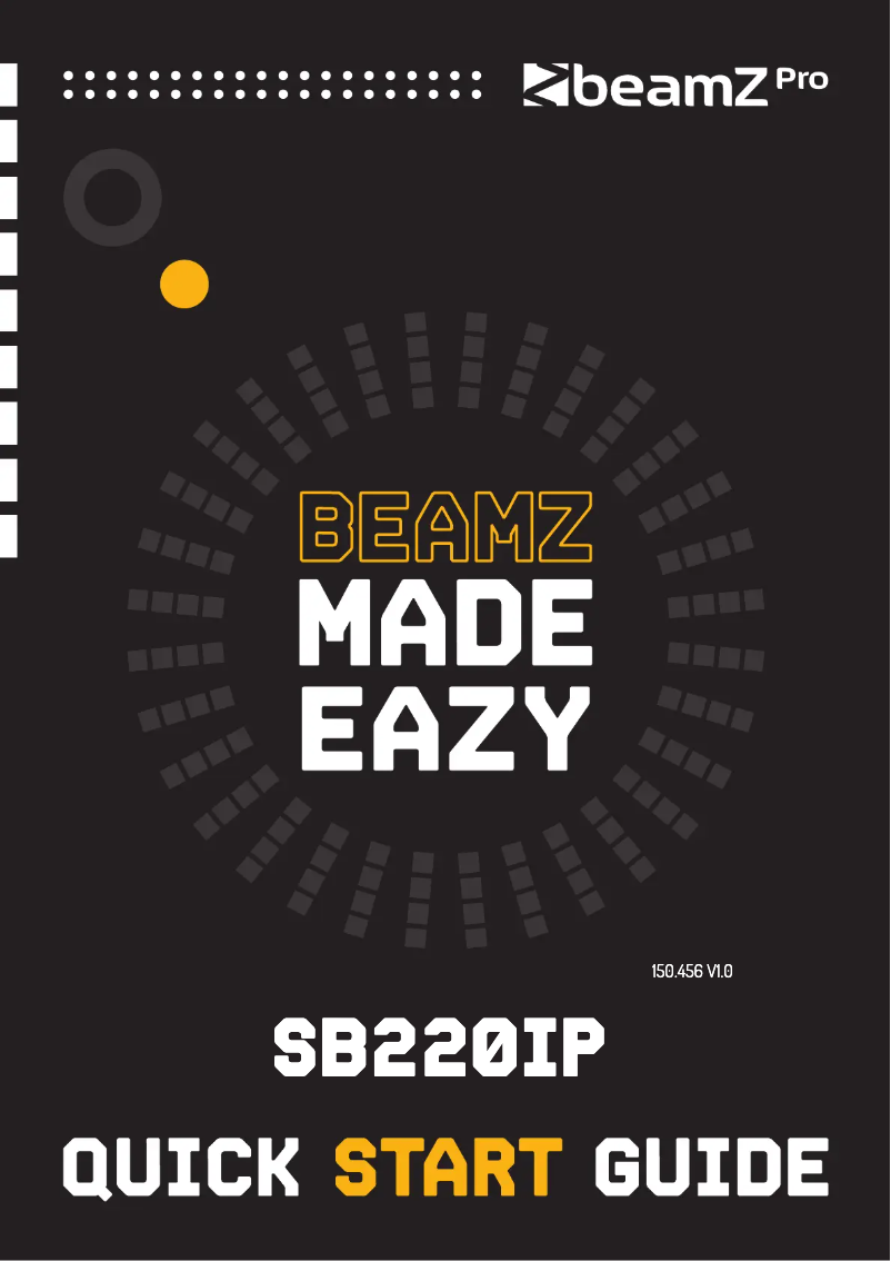 Page n°1 - Guide de démarrage rapide BeamZ SB220IP